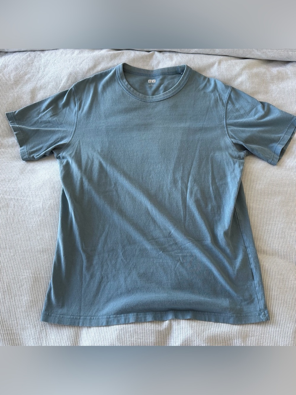 UNIQLO Men's Blue Crew Neck T‑Shirt